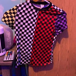 multi coloured shirt from shein never worn!!